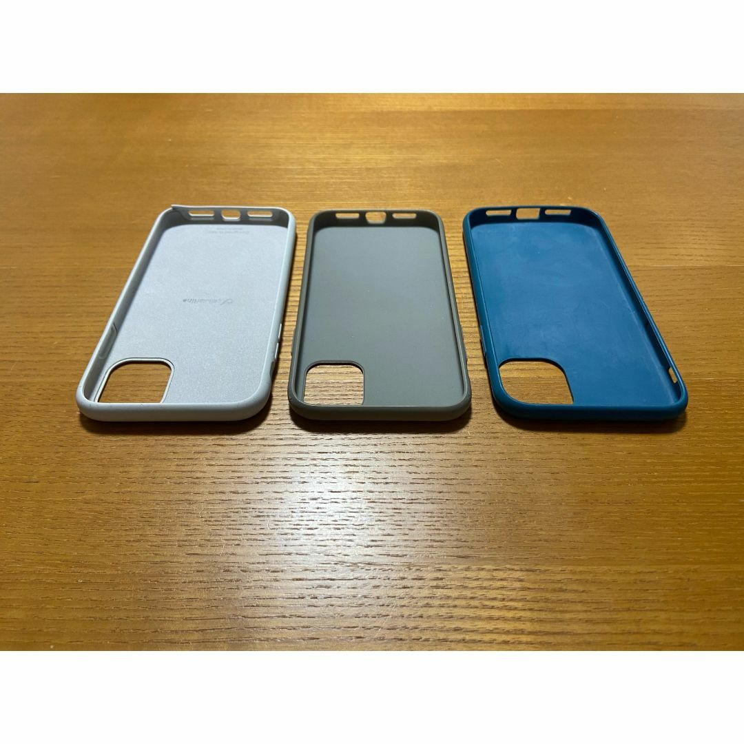 iphone 11 ケース　ソフト　　プラスチック　ブルー ホワイト　３個セット スマホ/家電/カメラのスマホアクセサリー(iPhoneケース)の商品写真