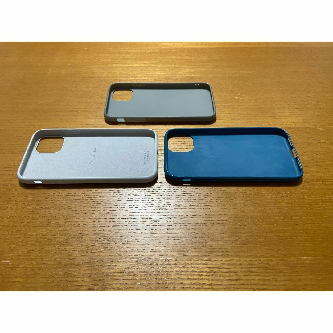 iphone 11 ケース　ソフト　　プラスチック　ブルー ホワイト　３個セット スマホ/家電/カメラのスマホアクセサリー(iPhoneケース)の商品写真