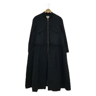 レキサミ(REKISAMI)のREKISAMI / レキサミ | MA-1 BOMBER DRESS キルティングフレアロングコート | 2 | ブラック | レディース(その他)