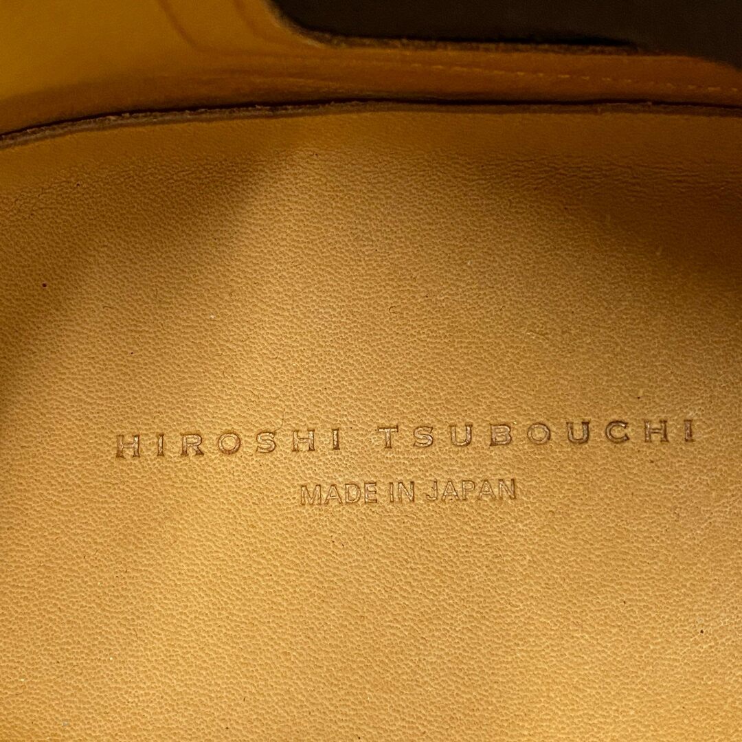 HIROSHI TSUBOUCHI ヒロシ ツボウチ サイドゴア ショートブーツ 8 ブラウン レザー ミドルカット シューズ 日本製 メンズ 紳士靴 革靴 サイドゴアブーツ メンズの靴/シューズ(ブーツ)の商品写真