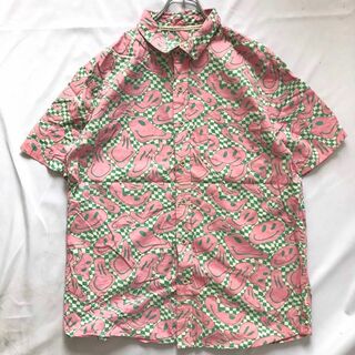 vstr premiumスマイルくんパターンプリントシャツ(Tシャツ/カットソー(半袖/袖なし))
