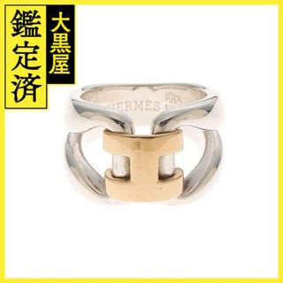 エルメス(Hermes)のエルメス　ヒストリー リング　シルバー/イエローゴールド　#48【430】(リング(指輪))