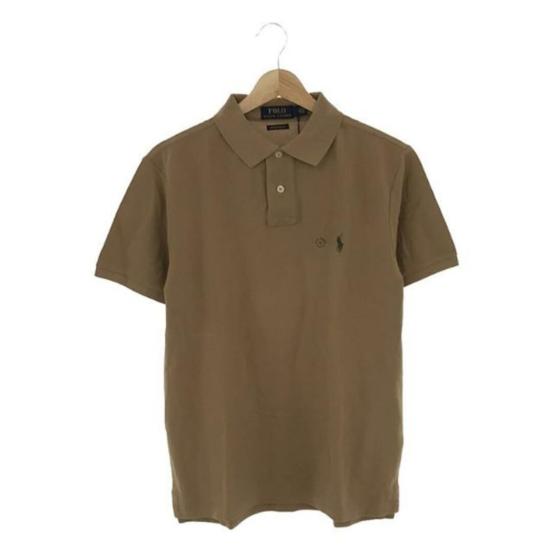 POLO RALPH LAUREN(ポロラルフローレン)の【新品】  POLO RALPH LAUREN / ポロラルフローレン | CUSTOM SLIM FIT ポロシャツ | S | ライトブラウン | メンズ メンズのトップス(Tシャツ/カットソー(半袖/袖なし))の商品写真