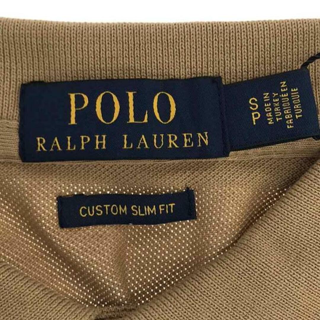 POLO RALPH LAUREN(ポロラルフローレン)の【新品】  POLO RALPH LAUREN / ポロラルフローレン | CUSTOM SLIM FIT ポロシャツ | S | ライトブラウン | メンズ メンズのトップス(Tシャツ/カットソー(半袖/袖なし))の商品写真