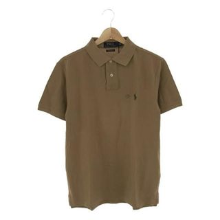 ポロラルフローレン(POLO RALPH LAUREN)の【新品】  POLO RALPH LAUREN / ポロラルフローレン | CUSTOM SLIM FIT ポロシャツ | S | ライトブラウン | メンズ(Tシャツ/カットソー(半袖/袖なし))