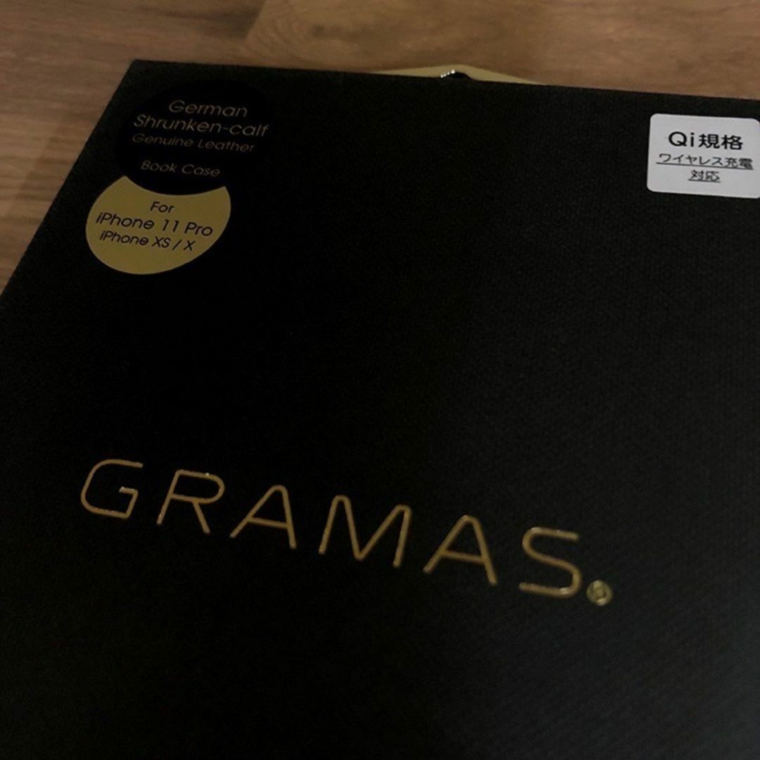 GRAMAS(グラマス)のGRAMAS 本革 iPhone11Pro/X/XS 兼用 手帳型 トープ スマホ/家電/カメラのスマホアクセサリー(iPhoneケース)の商品写真