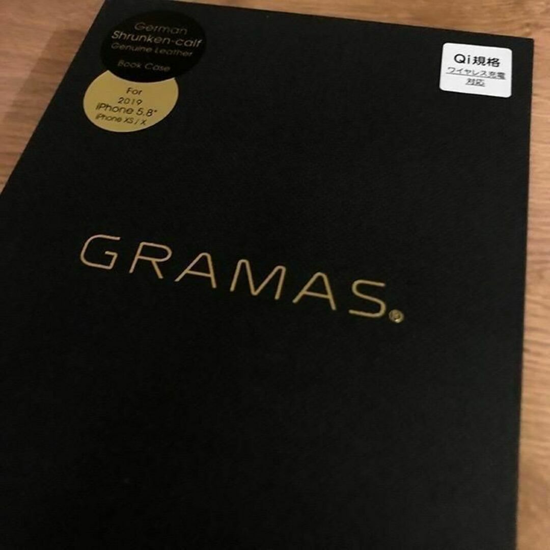 GRAMAS(グラマス)のGRAMAS 本革 iPhone11Pro/X/XS 兼用 手帳型 トープ スマホ/家電/カメラのスマホアクセサリー(iPhoneケース)の商品写真