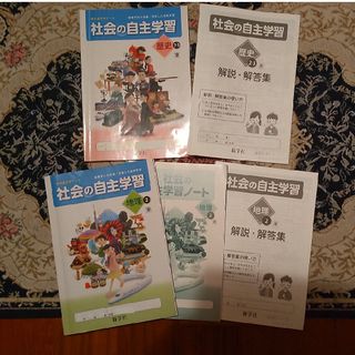 2冊セット☆書込みなし！社会の自主学習地理2☆東京書籍版(語学/参考書)