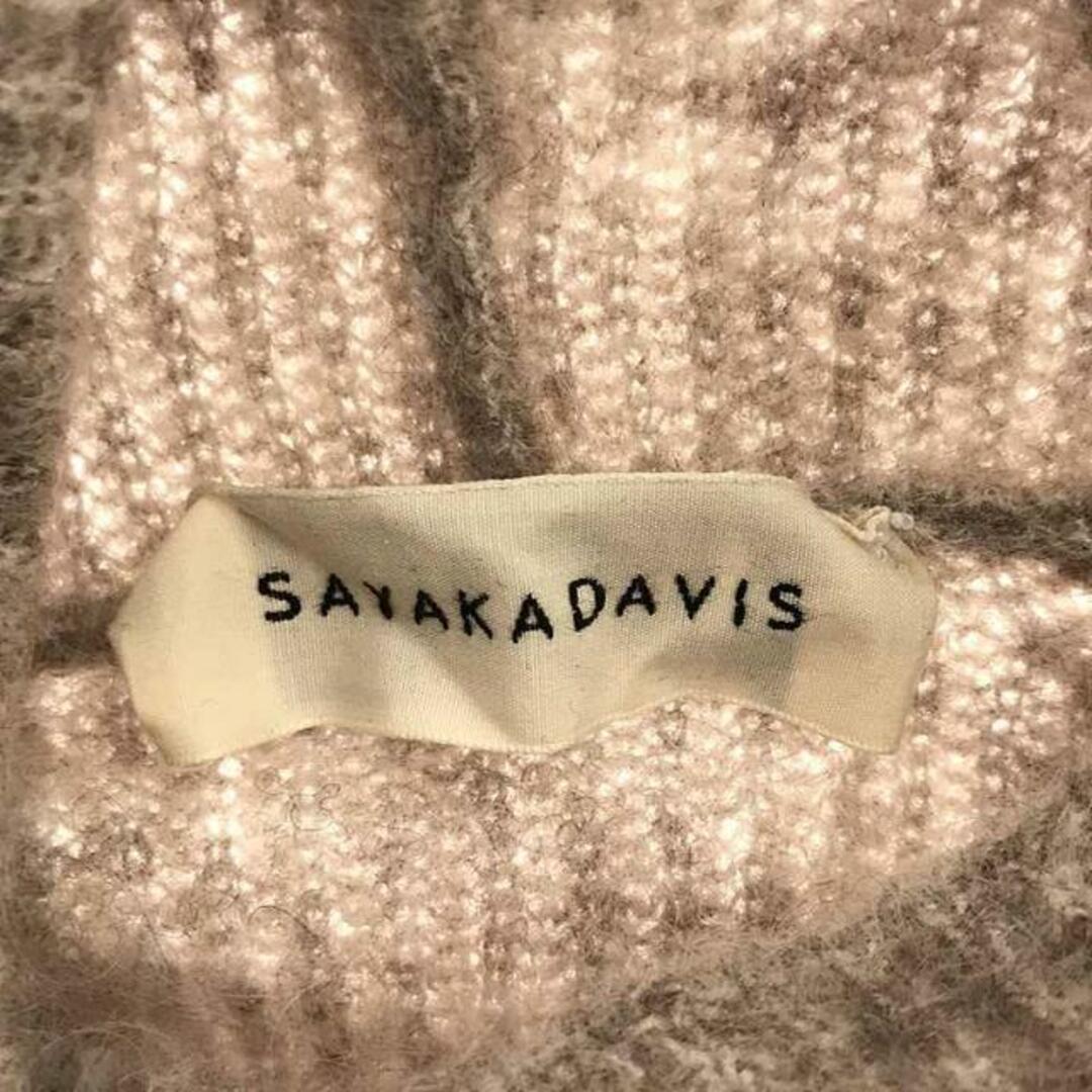 SAYAKA DAVIS(サヤカディヴィス)のSAYAKA DAVIS / サヤカデイヴィス | MOHAIR HIGH NECK ニット | S | ベージュ | レディース レディースのトップス(ニット/セーター)の商品写真