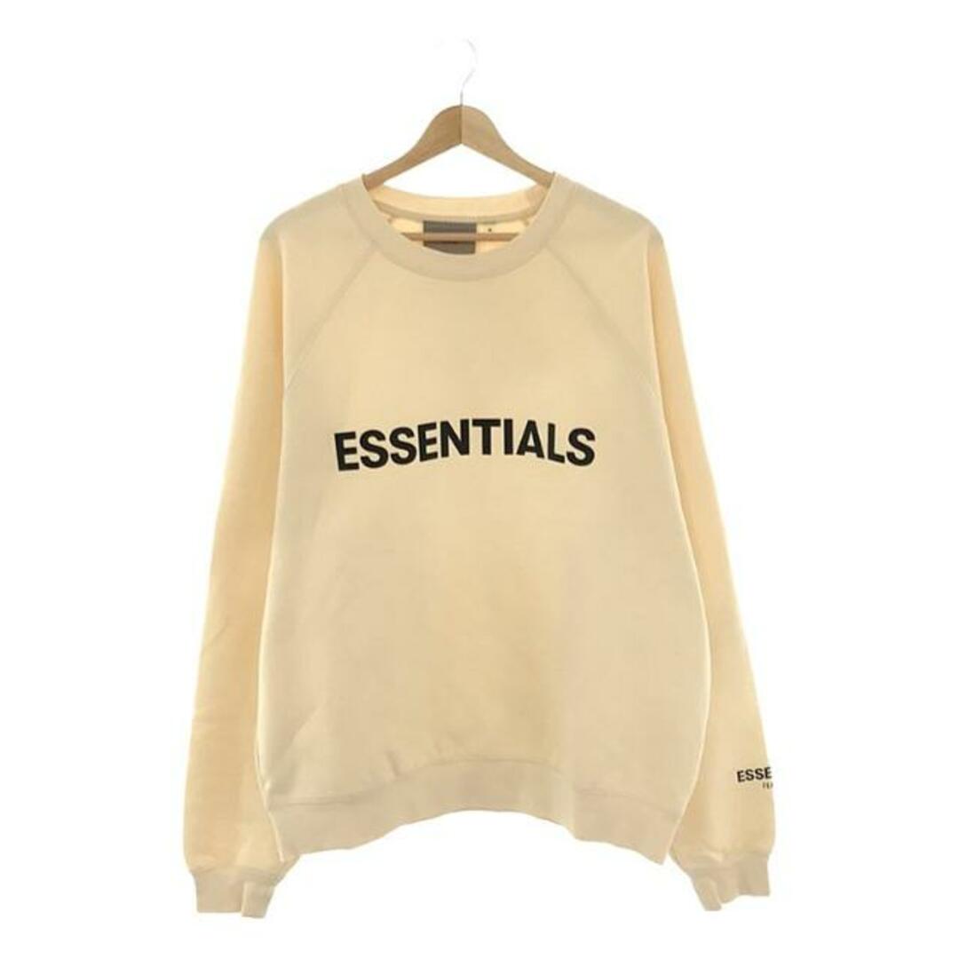 【美品】  FOG ESSENTIALS / エフオージーエッセンシャルズ | フロントロゴ ラバープリント クルーネック スウェット | M | クリーム | メンズ メンズのトップス(スウェット)の商品写真