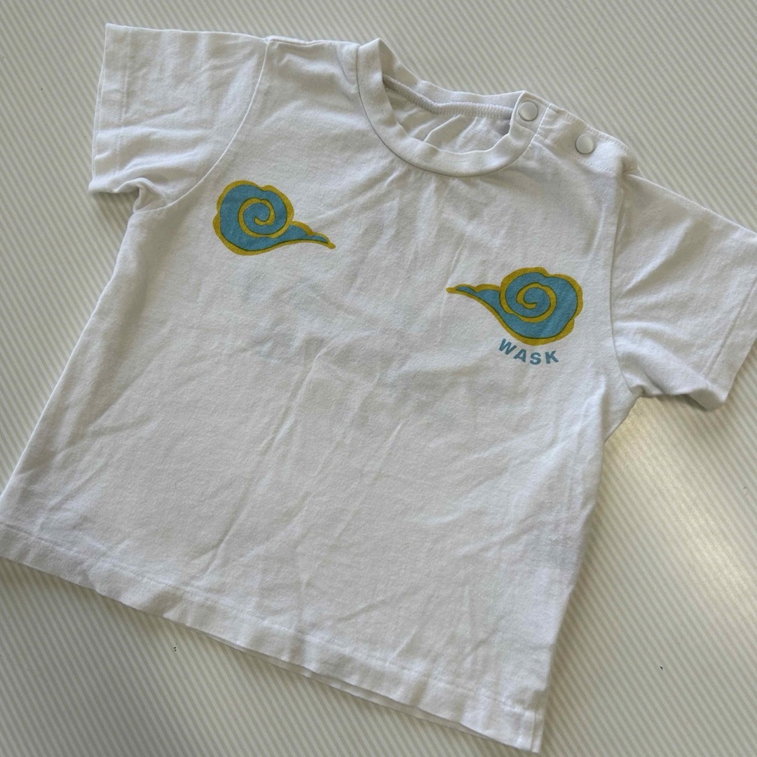 WASK(ワスク)のワスク　Tシャツ　95cm ホワイト　バックプリント キッズ/ベビー/マタニティのキッズ服男の子用(90cm~)(Tシャツ/カットソー)の商品写真