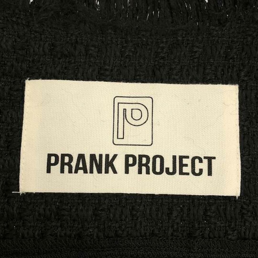 PRANK PROJECT / プランクプロジェクト | Damaged Fringe Tweed Gilet ベスト | FREE | ブラック | レディース レディースのトップス(ベスト/ジレ)の商品写真