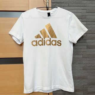 アディダス(adidas)のアディダス  半袖Tシャツ 白 S(Tシャツ/カットソー(半袖/袖なし))