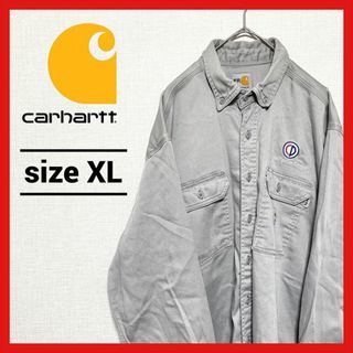 カーハート(carhartt)の90s 古着 カーハート BDシャツ オーバーサイズ 企業ロゴ XL (シャツ)