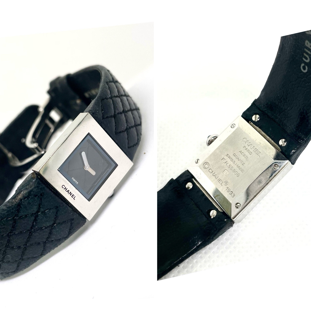 CHANEL(シャネル)の稼働　CHANEL マトラッセ  レディース　ブランド　ブラック文字盤　人気 レディースのファッション小物(腕時計)の商品写真
