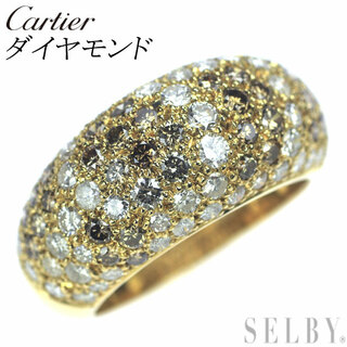 カルティエ(Cartier)のカルティエ K18YG ダイヤモンド リング メティセソバージュ 59号(リング(指輪))