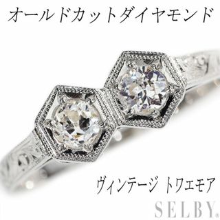 Pt800 オールドカット ダイヤモンド リング ヴィンテージ製品 トワエモア(リング(指輪))