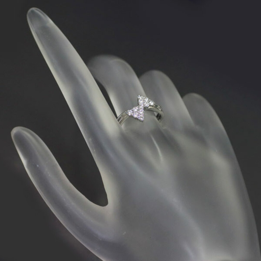 ラザールキャプラン Pt950 ダイヤモンド リング 0.40ct リボン レディースのアクセサリー(リング(指輪))の商品写真