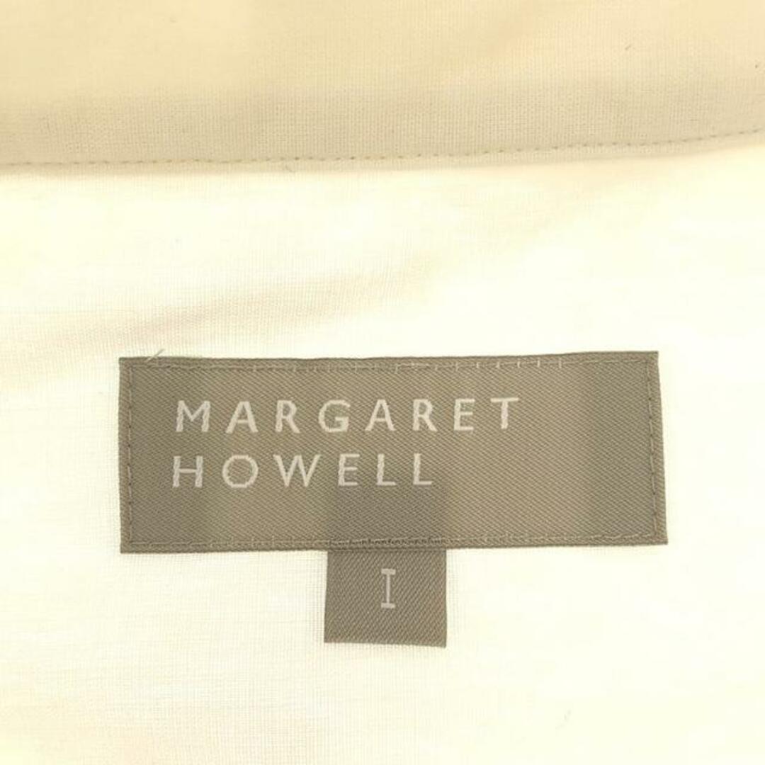 MARGARET HOWELL(マーガレットハウエル)のMARGARET HOWELL / マーガレットハウエル | コットン フリルネック ブラウス | 1 | ホワイト | レディース レディースのトップス(シャツ/ブラウス(長袖/七分))の商品写真