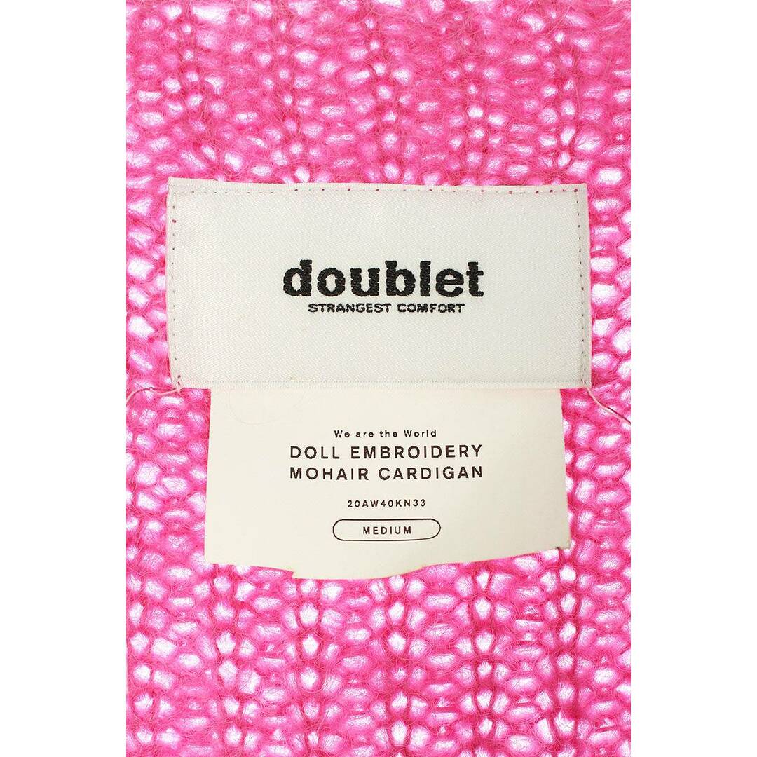 doublet(ダブレット)のダブレット  20AW  20AW40KN33 ドールエンブロイダリーモヘアカーディガン メンズ M メンズのトップス(カーディガン)の商品写真