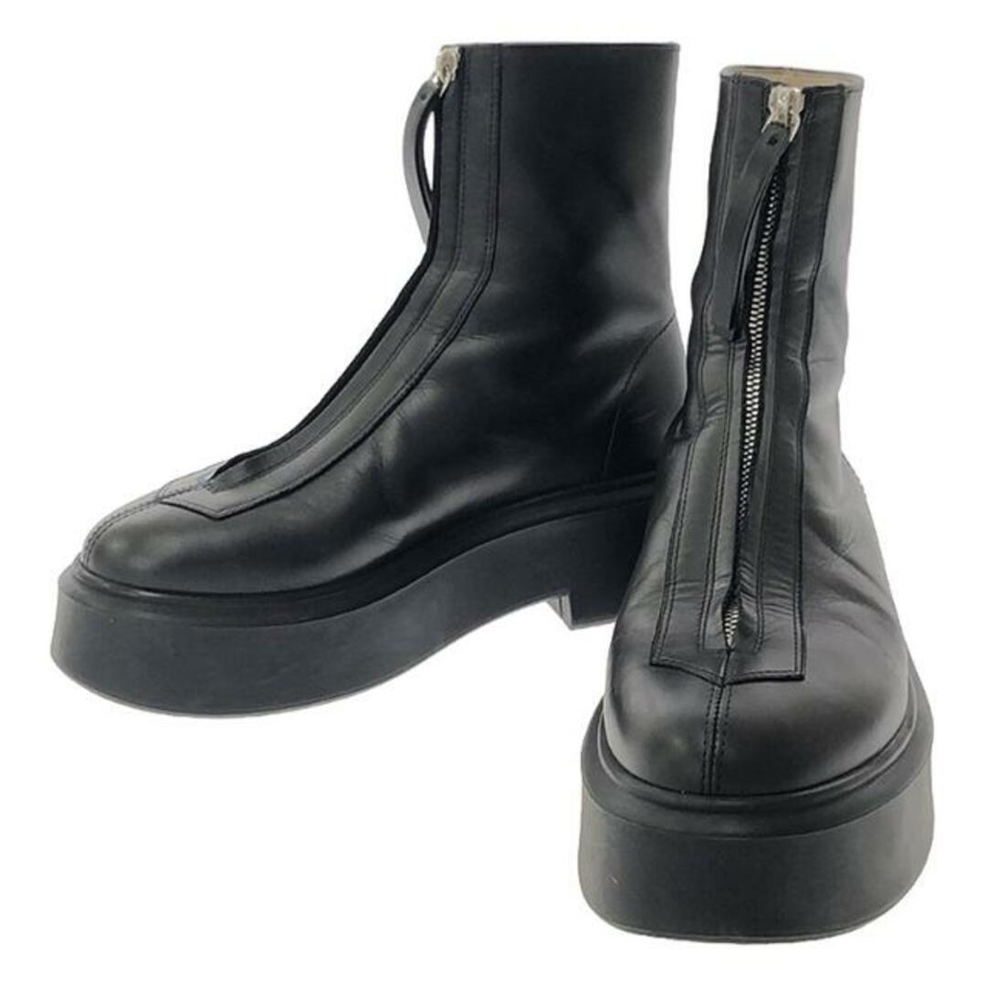 THE ROW(ザロウ)のTHE ROW / ザロウ | F1144 L64R ZIPPED BOOT 1 カーフレザー センタージップ ブーツ | 37 | ブラック | レディース レディースの靴/シューズ(ブーツ)の商品写真