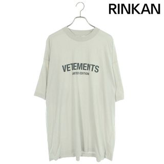 ヴェトモン(VETEMENTS)のヴェトモン  UE63TR700X フロントロゴクルーネックTシャツ メンズ L(Tシャツ/カットソー(半袖/袖なし))