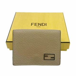 フェンディ(FENDI)の⭐️美品⭐️ フェンディ ツートン レザー 三つ折り財布(財布)