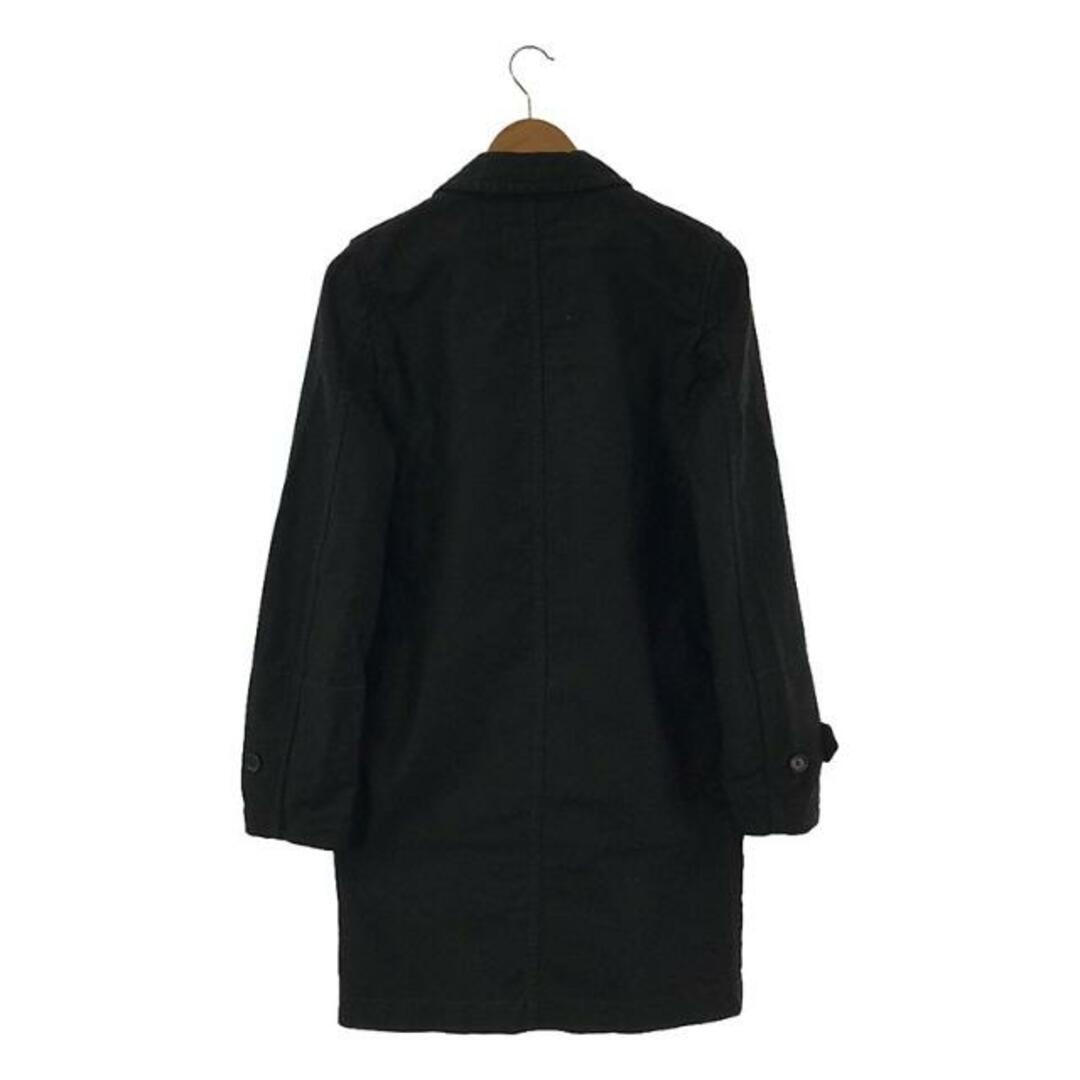 COMME des GARCONS SHIRT(コムデギャルソンシャツ)のCOMME des GARCONS SHIRT / コムデギャルソンシャツ | 製品加工 ステッチワーク シングル ステンカラーコート | S | ブラック | メンズ メンズのジャケット/アウター(その他)の商品写真