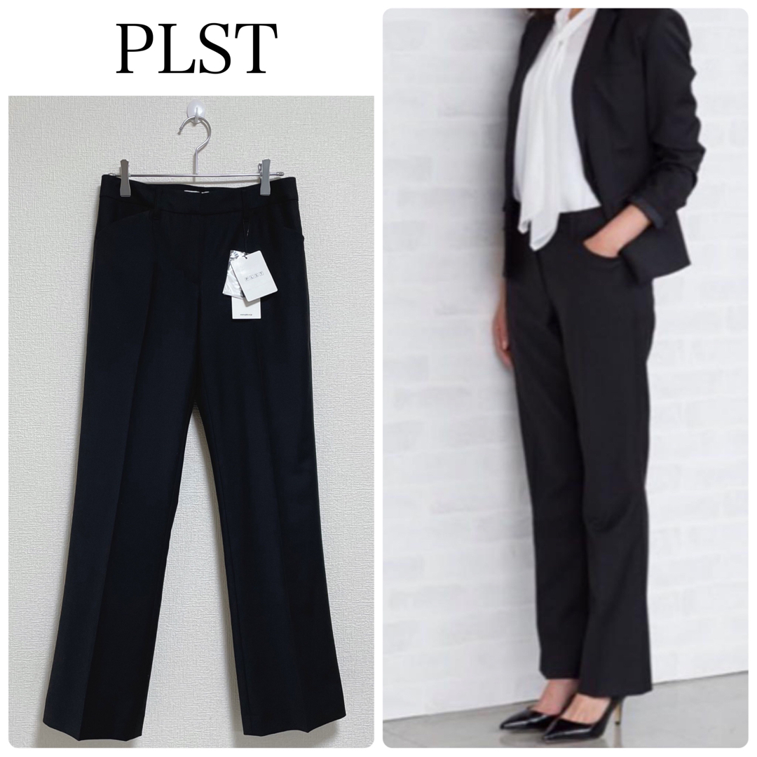 PLST(プラステ)の【新品タグ付】PLST 2wayストレッチフルレングスパンツ　黒　XSサイズ レディースのパンツ(カジュアルパンツ)の商品写真