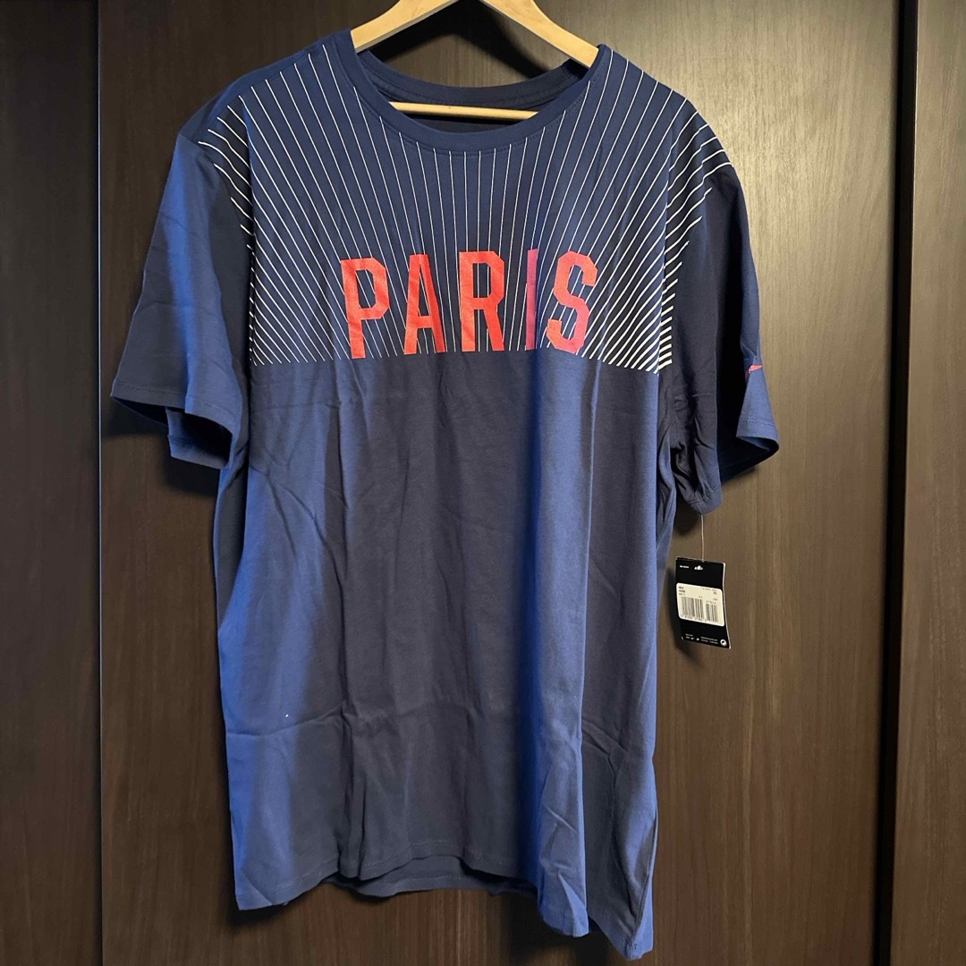 Jordan Brand（NIKE）(ジョーダン)のNIKE ナイキ パリサンジェルマン Tシャツ XXL ネイビー ピンストライプ メンズのトップス(Tシャツ/カットソー(半袖/袖なし))の商品写真