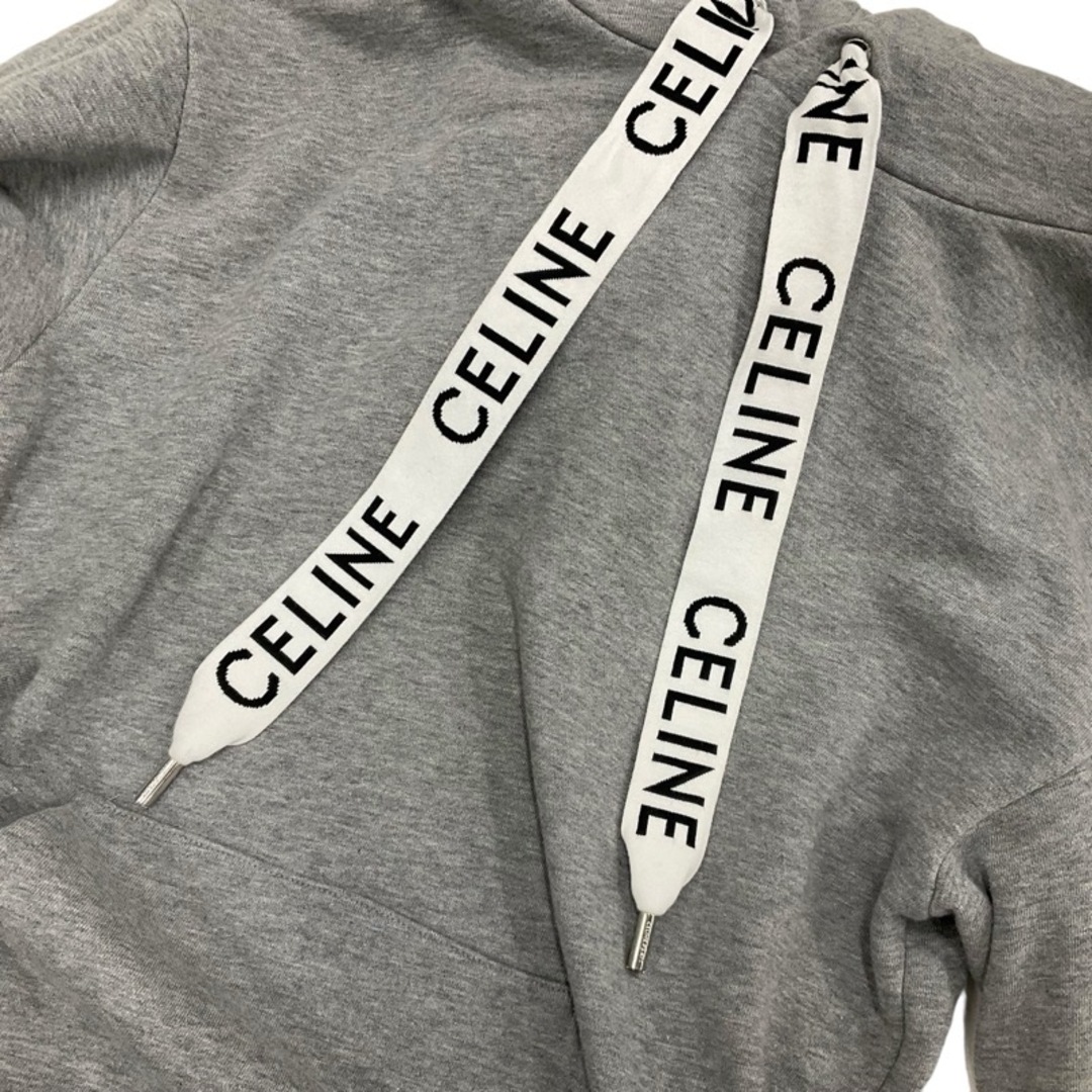 celine(セリーヌ)のセリーヌ CELINE トップス コットン グレー ロゴ ルーズフーディー レディースのトップス(パーカー)の商品写真