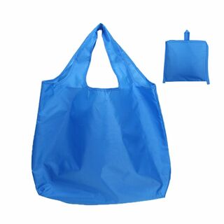 送料無料G1-4 エコバッグ 買い物袋 手提げ袋 レジ袋 52cm×63cm浅青(エコバッグ)