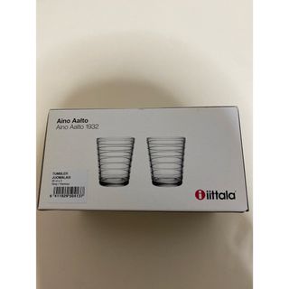 イッタラ(iittala)のiittala  BLACK グラス　2個　新品　箱汚れ(グラス/カップ)