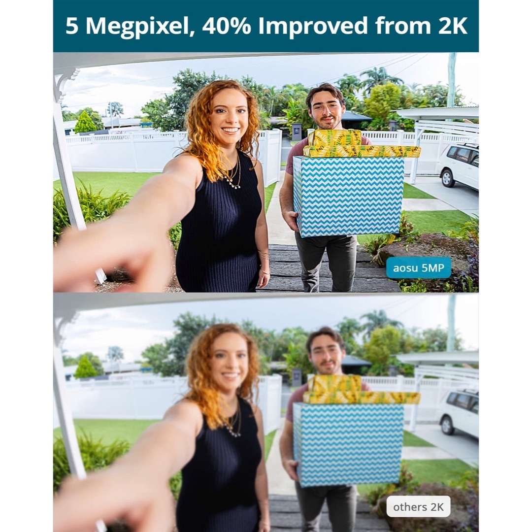 インターホン 5MP画質ワイヤレスドアホン Alexa連動 玄関チャイム インターホン 5MP画質ワイヤレスドアホン Alexa連動 玄関チャイム