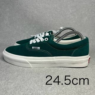 ヴァンズ(VANS)のVANS バンズ エラ スエード スニーカー 24.5㎝ グリーン(スニーカー)