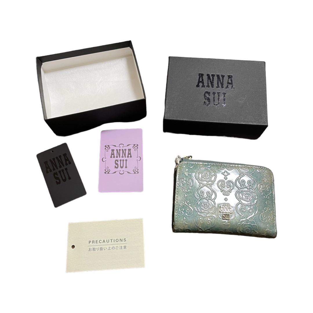 ANNA SUI(アナスイ)のアナスイ　コインケース　グリーン レディースのファッション小物(コインケース)の商品写真