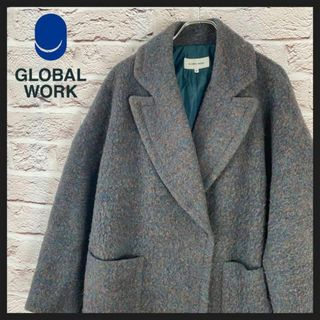 グローバルワーク(GLOBAL WORK)のGLOBALWORK　アウター　ロングコート　チェスターコート　レディース【M】(チェスターコート)