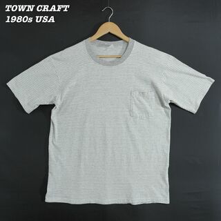 タウンクラフト(TOWNCRAFT)のTOWNCRAFT BORDER T-Shirts 1980s L T282(Tシャツ/カットソー(半袖/袖なし))
