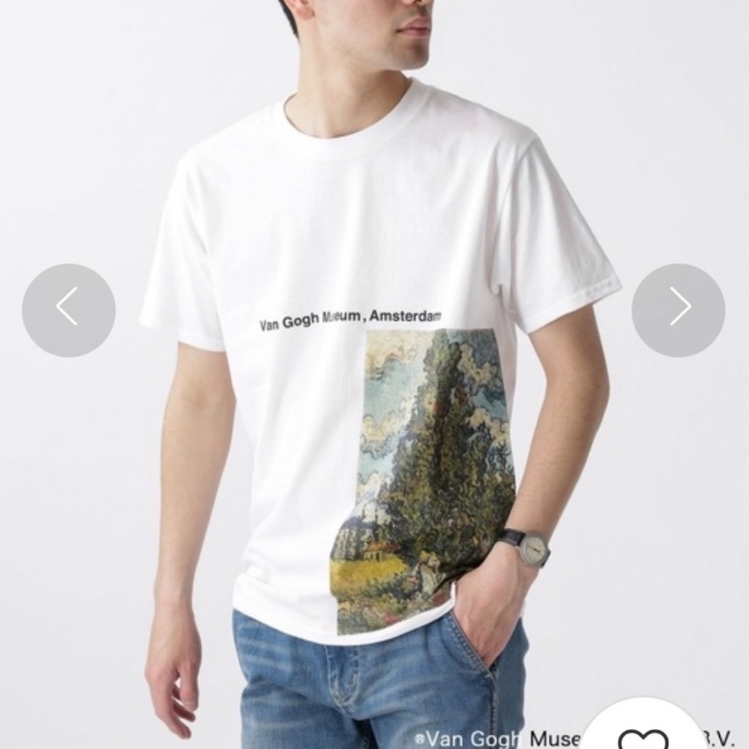 nano・universe(ナノユニバース)のVan Gogh Museum×nano・universe Tシャツ　Mサイズ メンズのトップス(Tシャツ/カットソー(半袖/袖なし))の商品写真