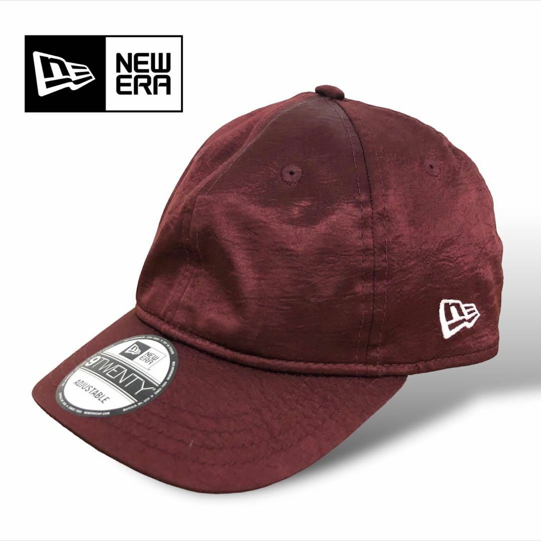 【送料無料】newera 9TWENTY サテンキャップ ワインレッド ボルドー メンズの帽子(キャップ)の商品写真