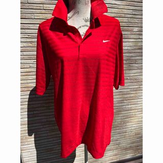 ナイキ(NIKE)の未使用★ Nike ナイキ　ゴルフ　ポロシャツ　赤　レッド　XL(ウエア)