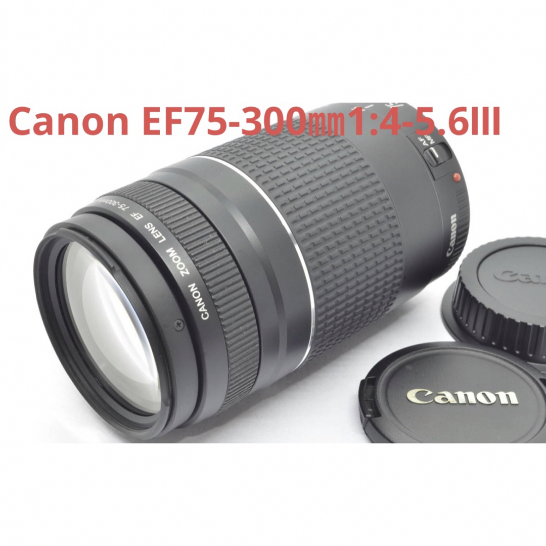 望遠レンズ☆キャノン☆Canon EF75-300㎜1:4-5.6Ⅲ☆ レンズ(ズーム) 望遠レンズ☆キャノン☆Canon EF75-300㎜1:4-5.6Ⅲ☆ レンズ(ズーム)