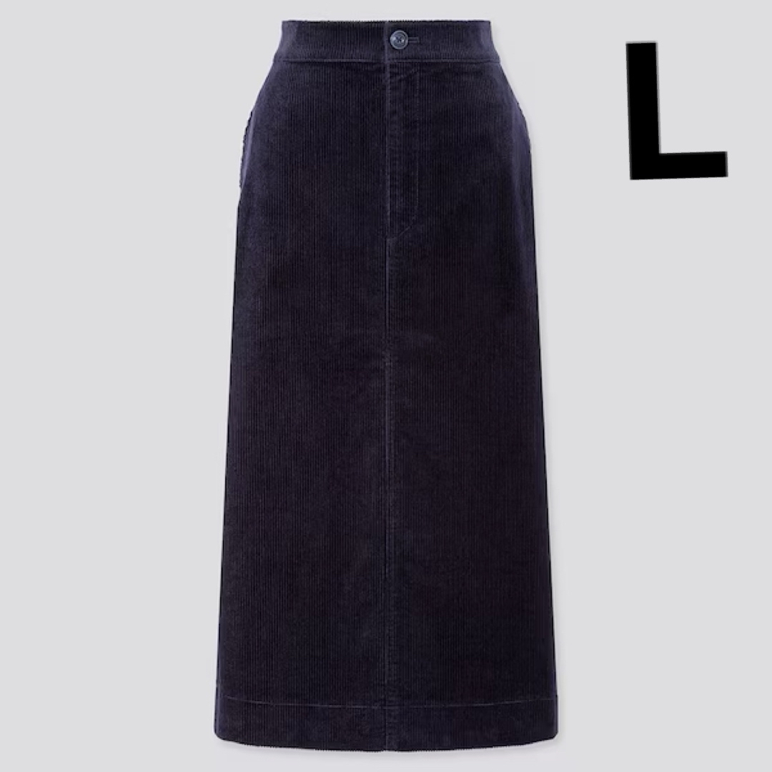 【美品】 コーデュロイロングスカート（ハイウエスト・丈標準77～79cm） レディースのスカート(ロングスカート)の商品写真