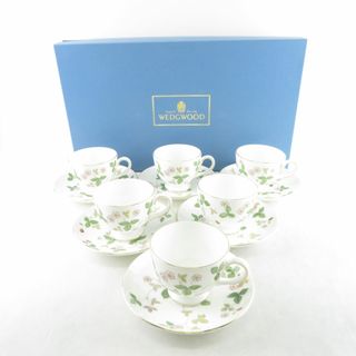 ウェッジウッド(WEDGWOOD)の未使用 WEDGWOOD ウェッジウッド ワイルドストロベリー ティーカップ＆ソーサー 6客 セット リー SU6260X (グラス/カップ)