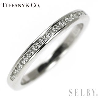 ティファニー(Tiffany & Co.)のティファニー Pt950 ダイヤモンド リング ハーフサークル チャネル(リング(指輪))