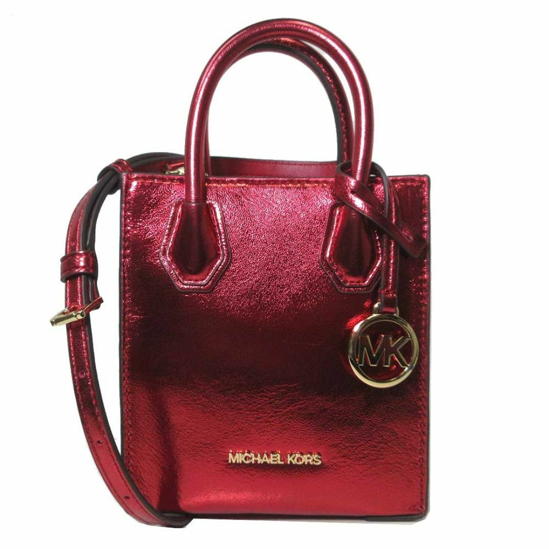 Michael Kors(マイケルコース)の【新品】マイケルコース バッグ ショルダーバッグ 35H3GM9C0M MICHAEL KORS マーサー PVC エクストラ スモール パテント クロスボディ 2WAY 斜め掛け メタリック  アウトレット レディース レディースのバッグ(ショルダーバッグ)の商品写真