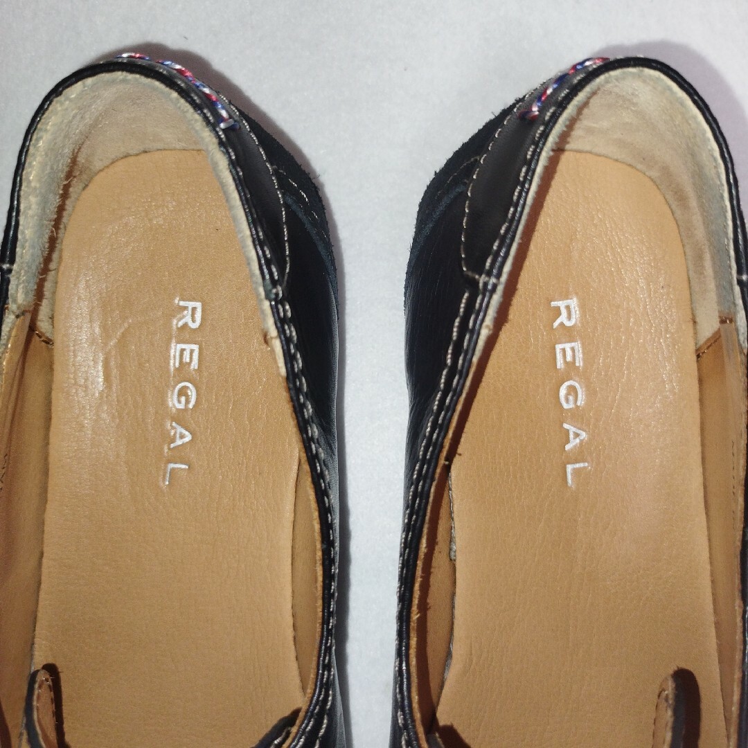 REGAL(リーガル)のREGAL デッキシューズ ローファー   レザー スウェード 23センチ レディースの靴/シューズ(ローファー/革靴)の商品写真