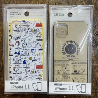 スヌーピー(SNOOPY)の新品　iPhone11 iPhoneケース　スヌーピー　SNOOPY 2点セット(iPhoneケース)