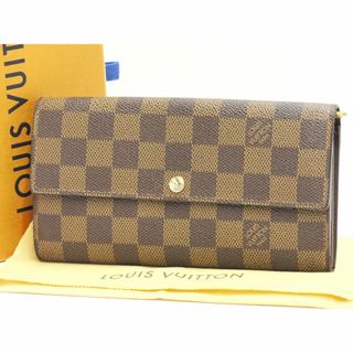 ルイヴィトン(LOUIS VUITTON)のルイヴィトン　ダミエエベヌ　ポルトフォイユ・サラ　長財布　N61734　LOUIS VUITTON　18681805(財布)