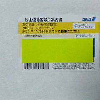 エーエヌエー(ゼンニッポンクウユ)(ANA(全日本空輸))のANA株主優待1枚(航空券)